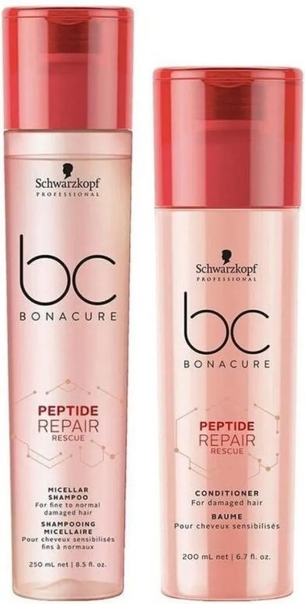Schwarzkopf BC Peptide Repair Rescue Care Set - 2x450ml