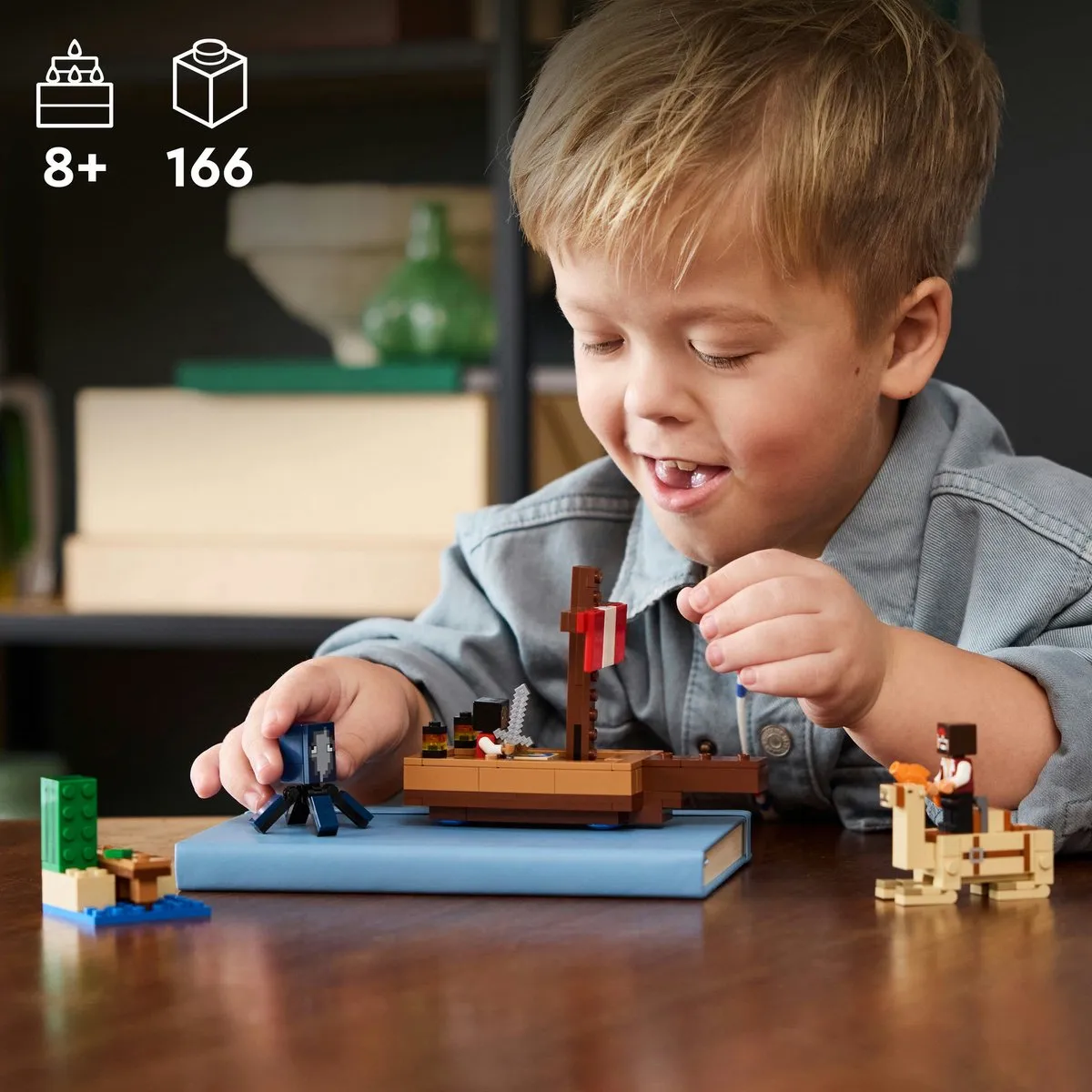 LEGO Minecraft De Piratenschipreis 21259 - 166 Stukken - 2 Minifiguren