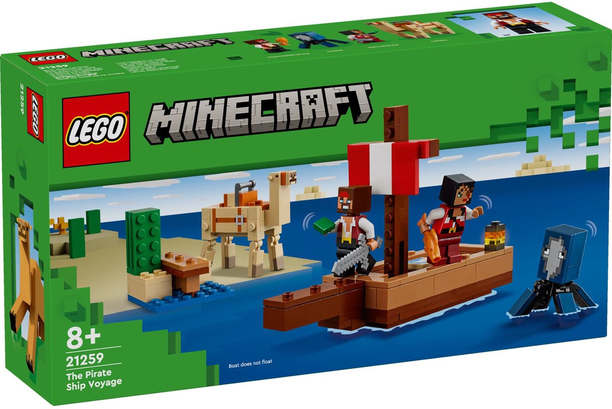 LEGO Minecraft® De piratenschipreis 21259