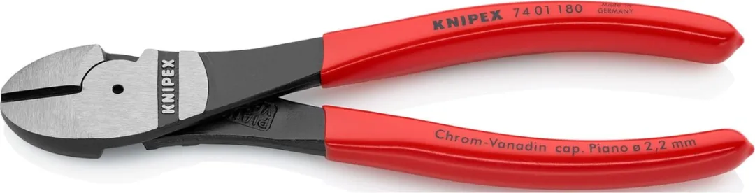 Knipex 74 01 180 Kracht-Zijsnijtang 180mm - Gepolijst