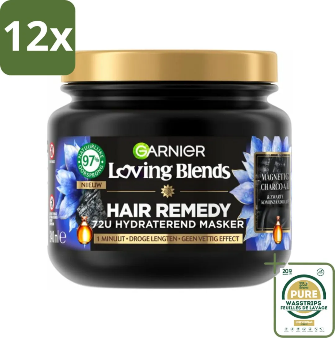 Garnier Loving Blends Magnetic Charcoal Haarmasker 340ml
