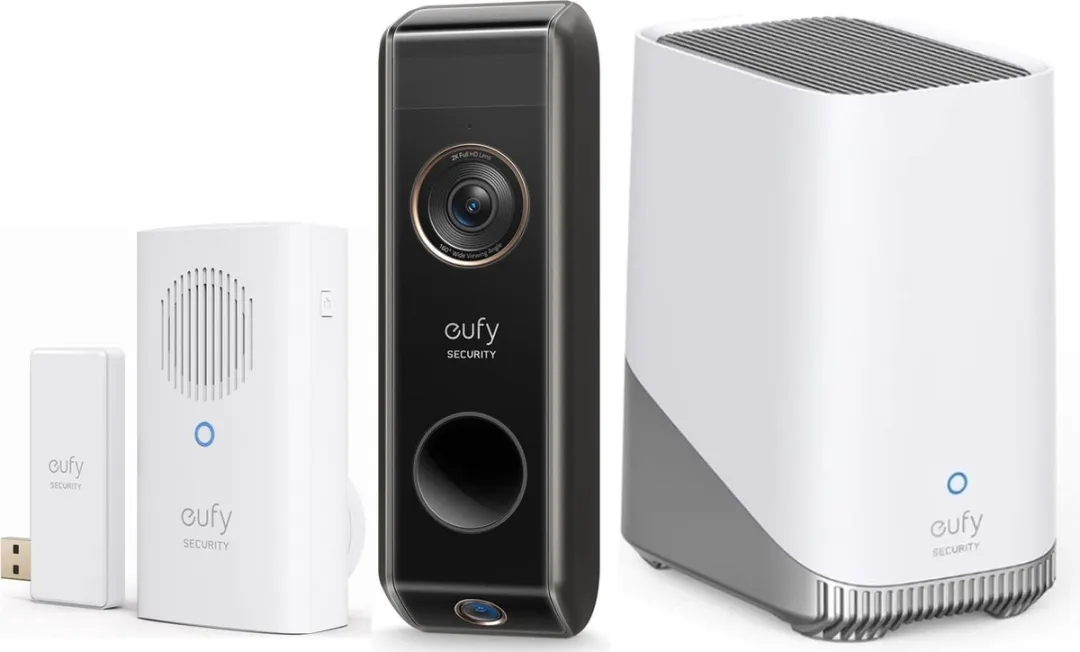 Eufy Video Doorbell Dual 2 Pro T82143W1 - 2K - 50 Ontvangers