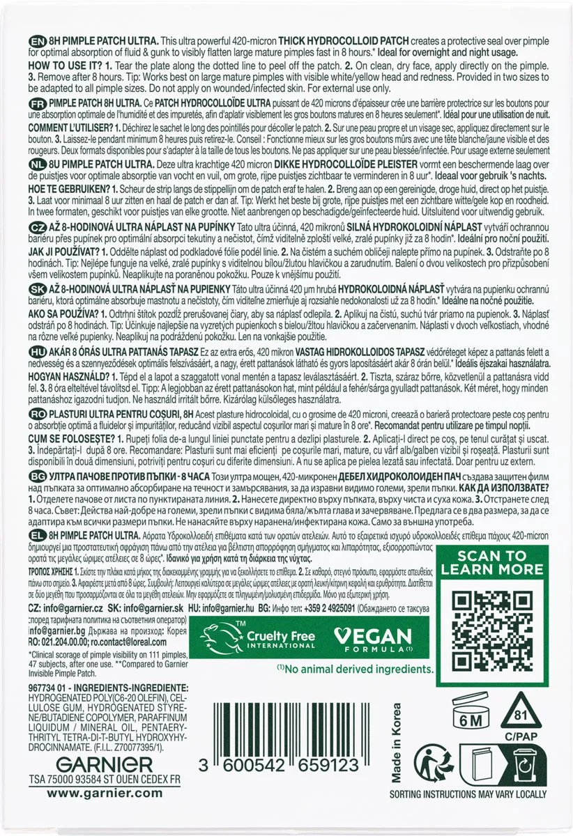 Garnier PureActive Pimple Patch Ultra - 22 Stuks