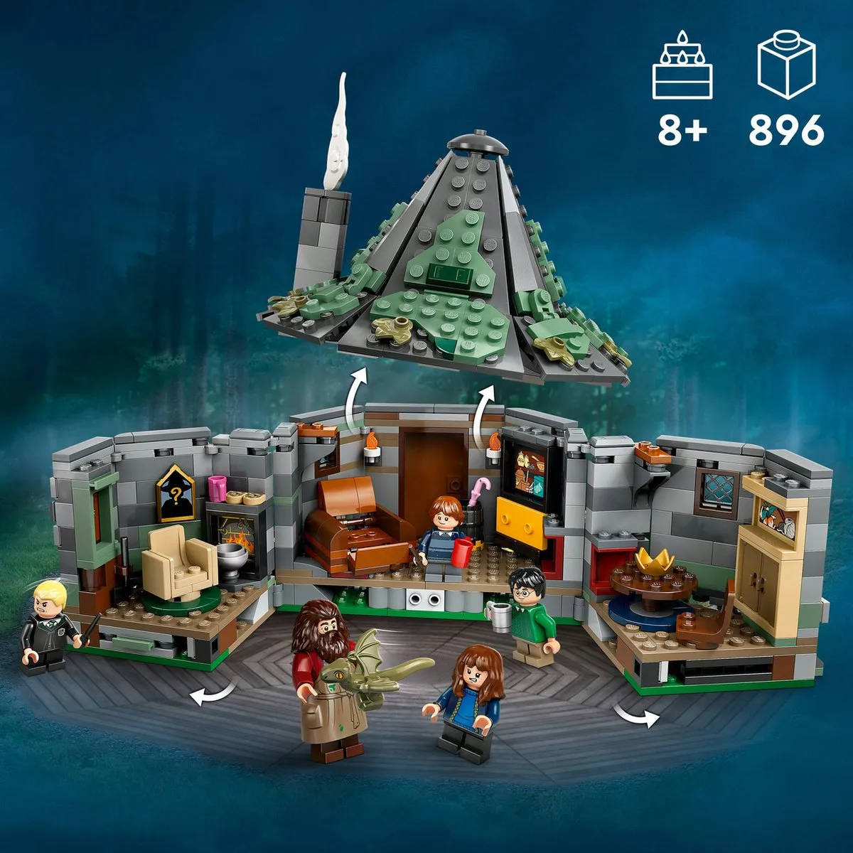 LEGO Harry Potter Hagrids Huisje 76428 - 896 Stukken