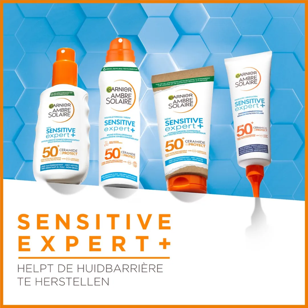 Garnier Ambre Solaire Sensitive Kids Zonnebrandspray SPF 50+ 150ml