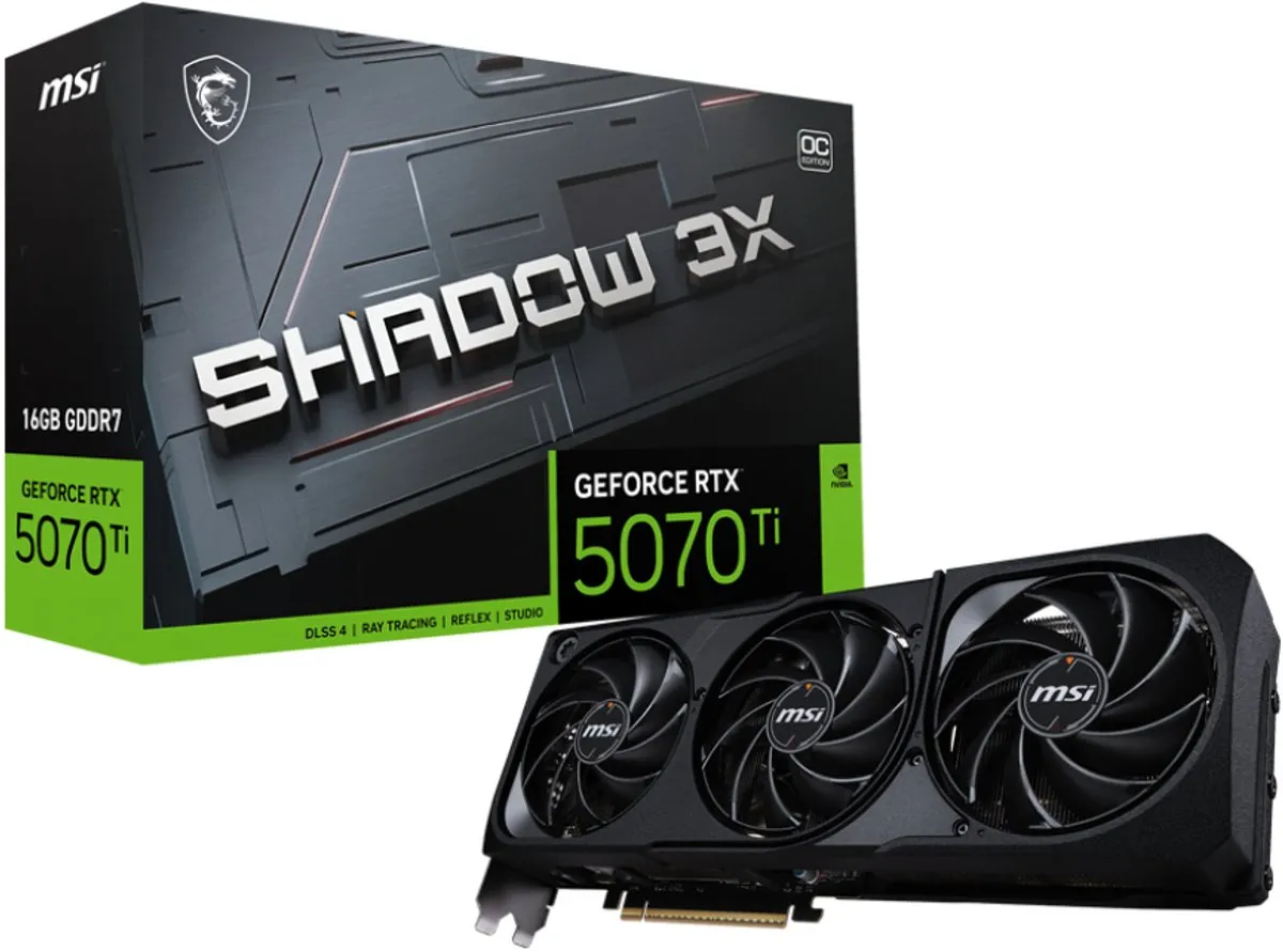 MSI GeForce RTX 5070 Ti G507T-16S3C Videokaart