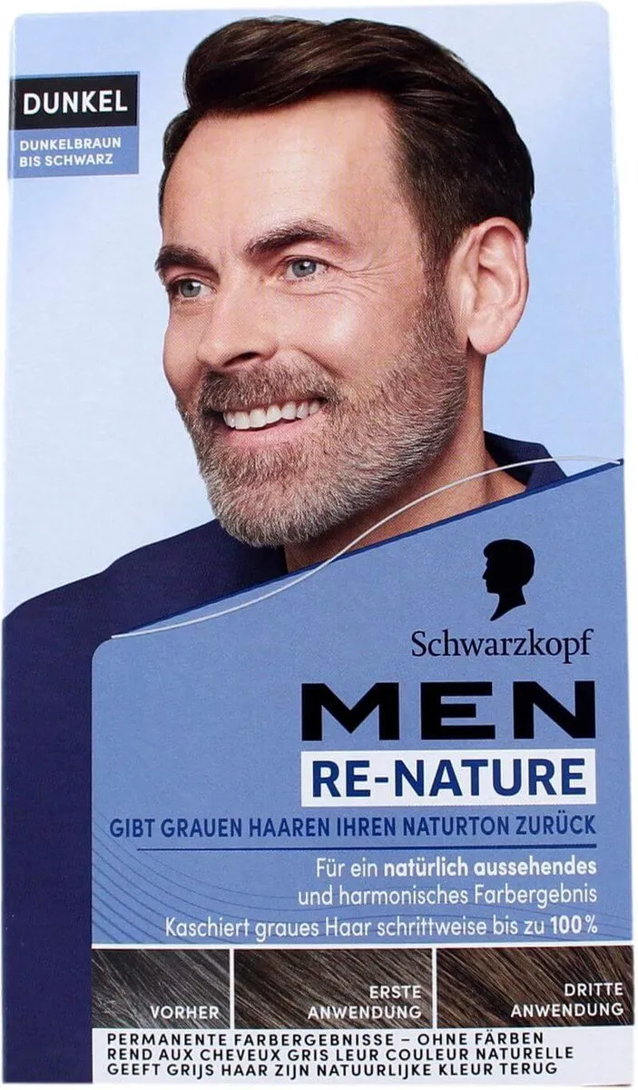 Schwarzkopf Re-Nature Cream Men Dunkelbraun - Donkerbruin