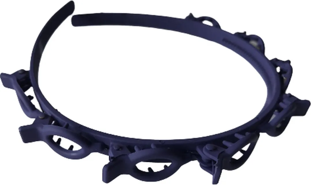 Diadeem - Diadeem met clips - diadeem met haarspeld - haar accessoires - Paars