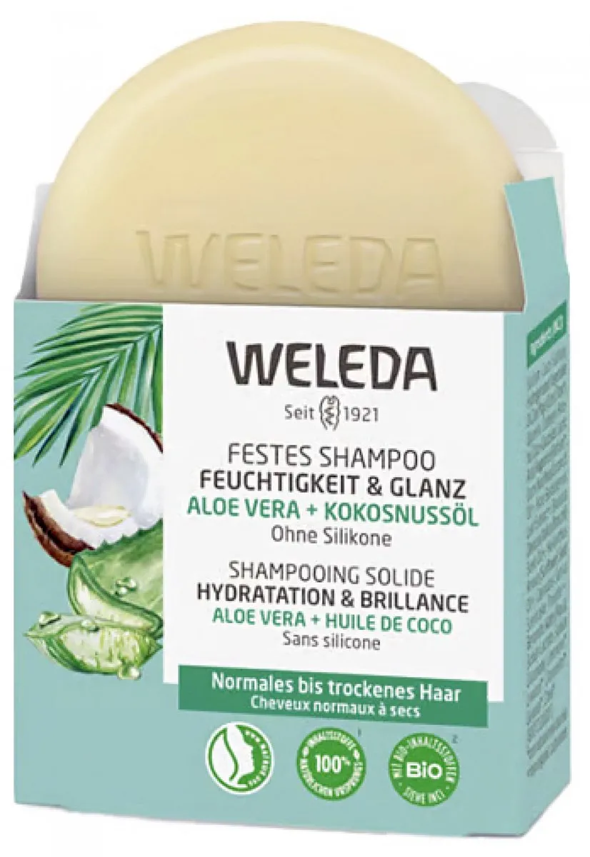 Weleda Solid Shampoo Moisture & Shine 50ml - afbeelding 2 van 2