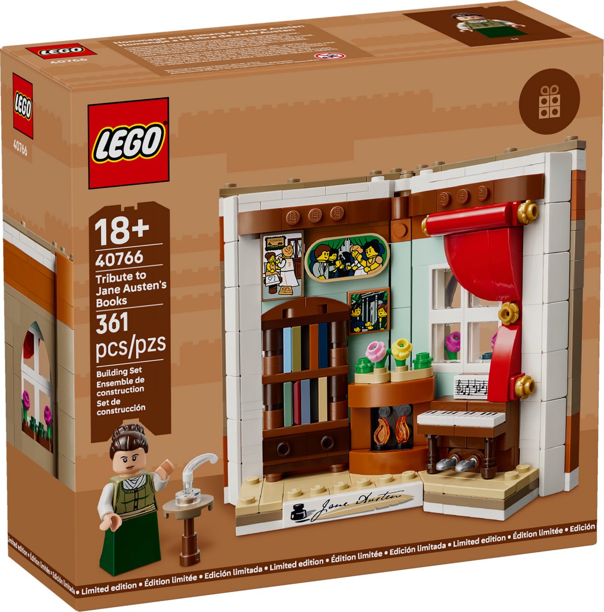 LEGO Limited Edition 40766 - Eerbetoon aan de boeken van Jane Austen