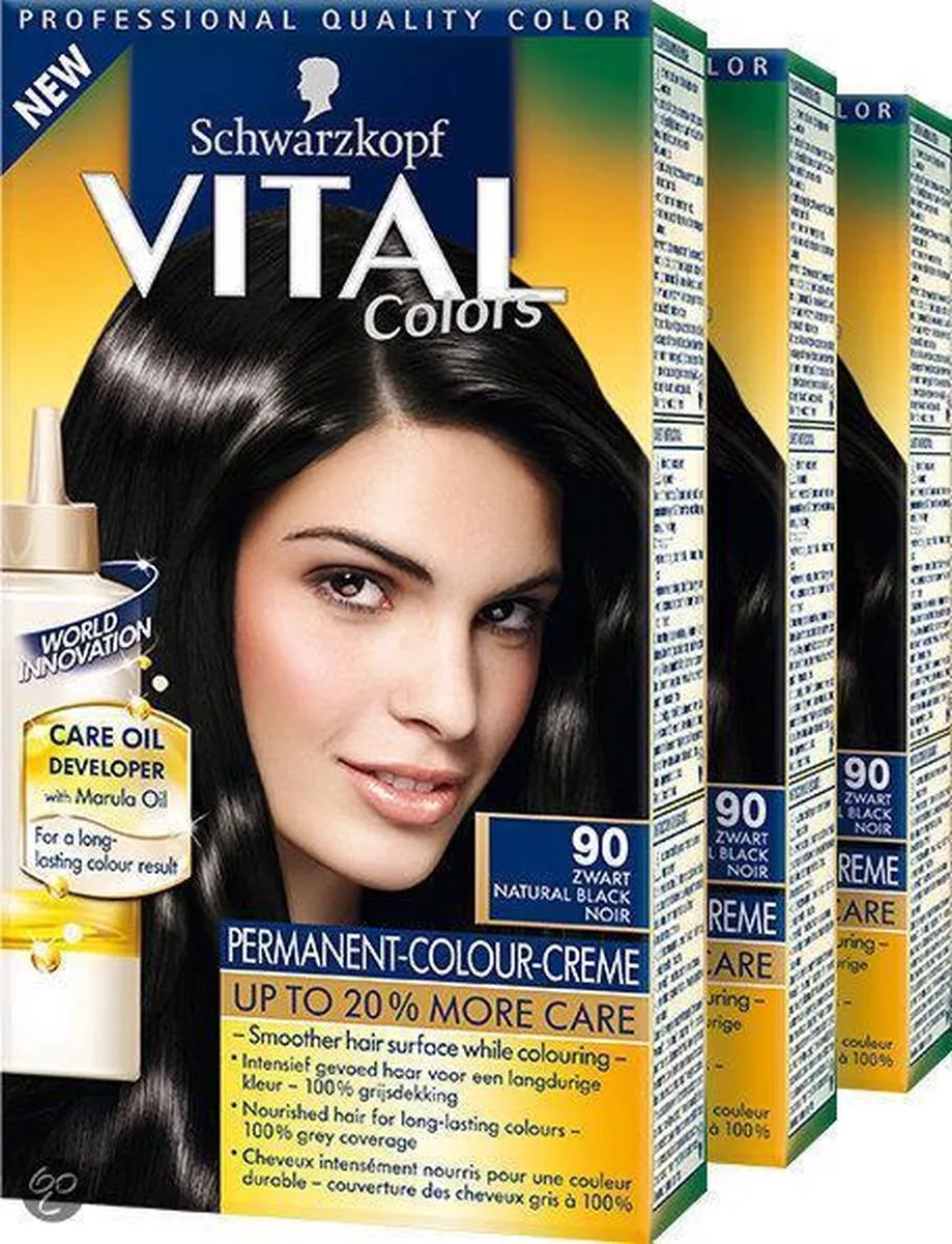 Schwarzkopf Vital Colors 90 Zwart Haarkleur