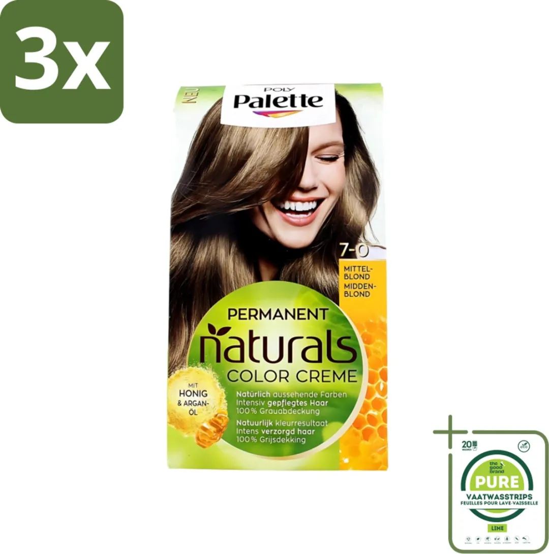Schwarzkopf Poly Palette Haarverf Middenblond 7-0