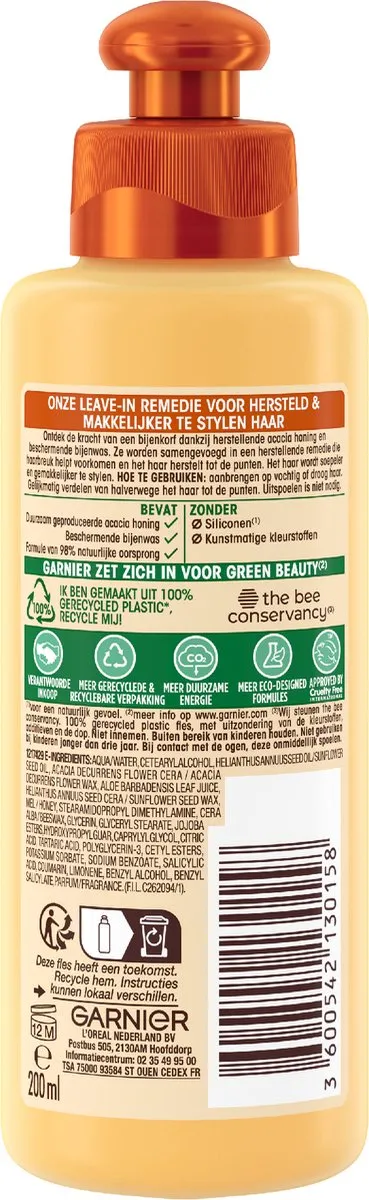 Garnier Loving Blends Honing Goud Leave-in Crème 200ml