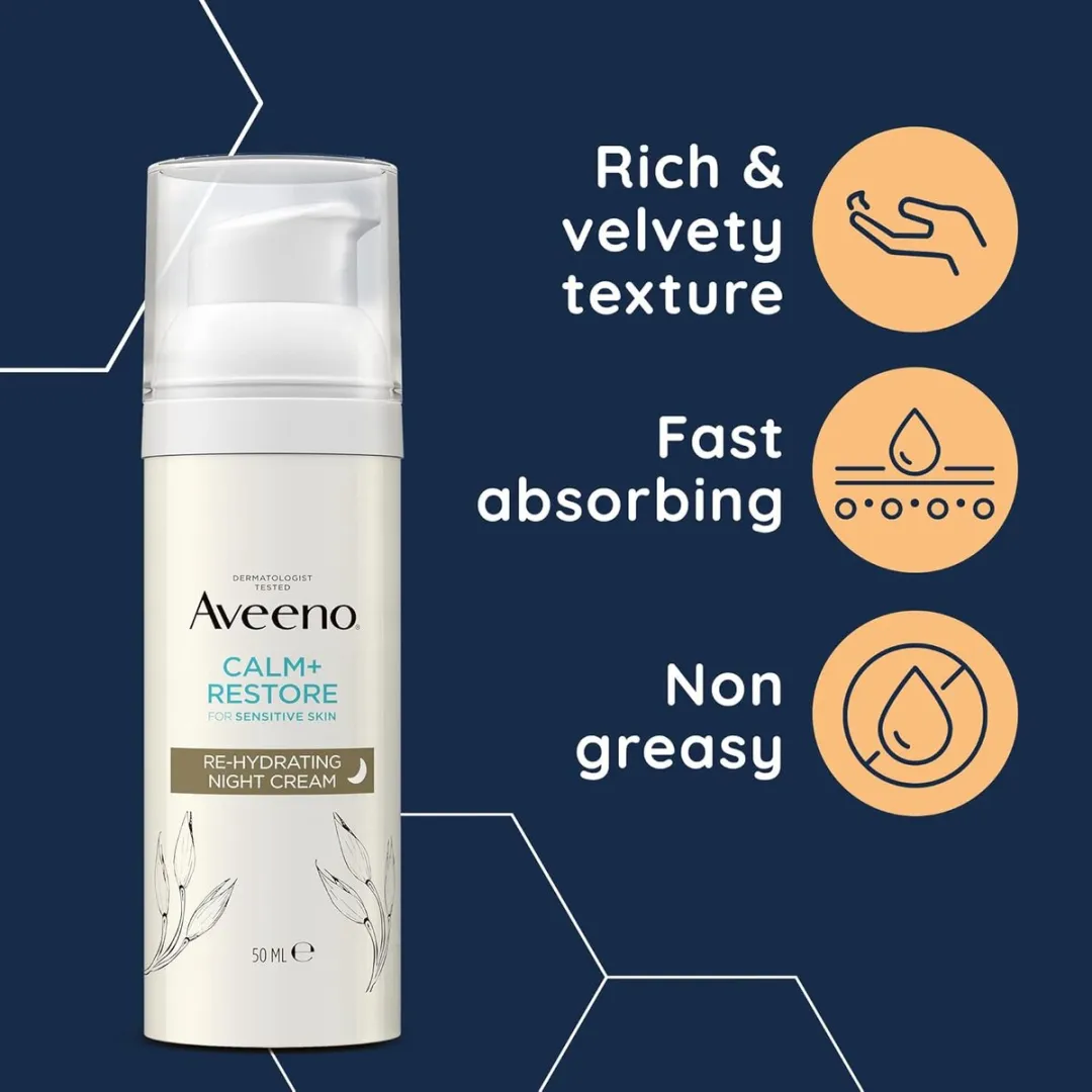 Aveeno Calm+Restore Nachtcreme 50ml - Gezicht