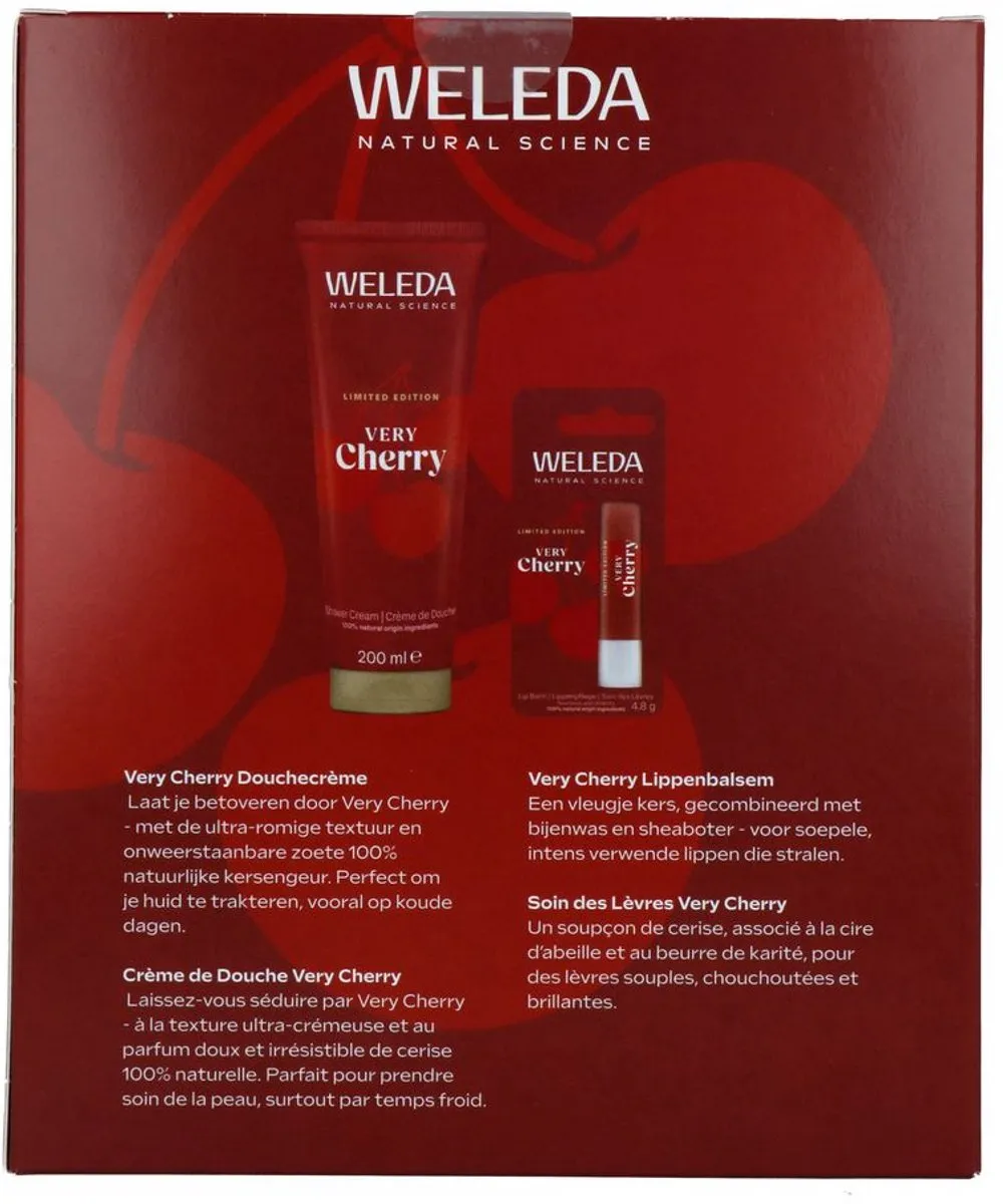 Weleda Very Cherry Cadeauset - Douchecrème & Lippenbalsem - 2x200ml