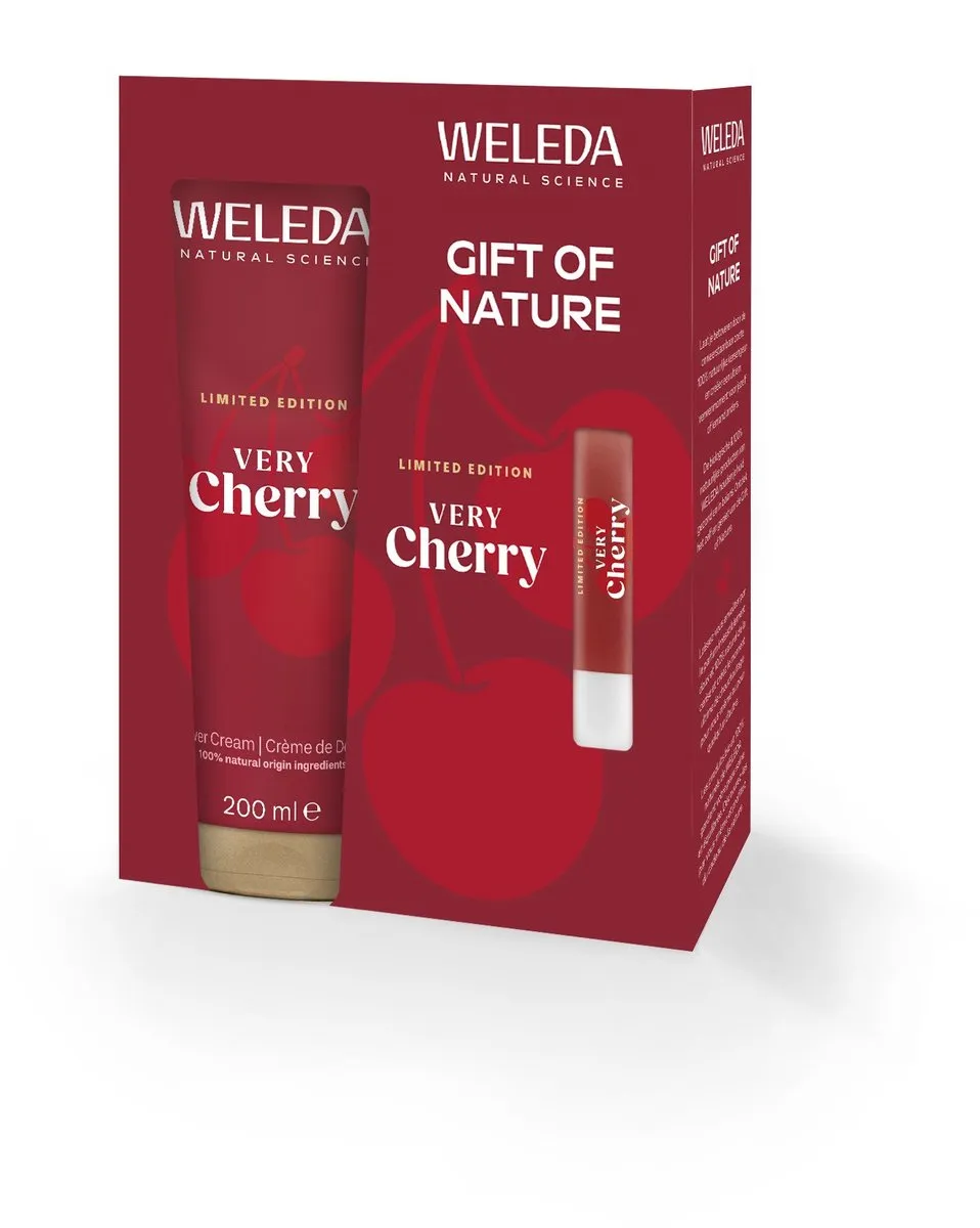 Weleda Very Cherry Cadeauset - Douchecrème & Lippenbalsem - 2x200ml