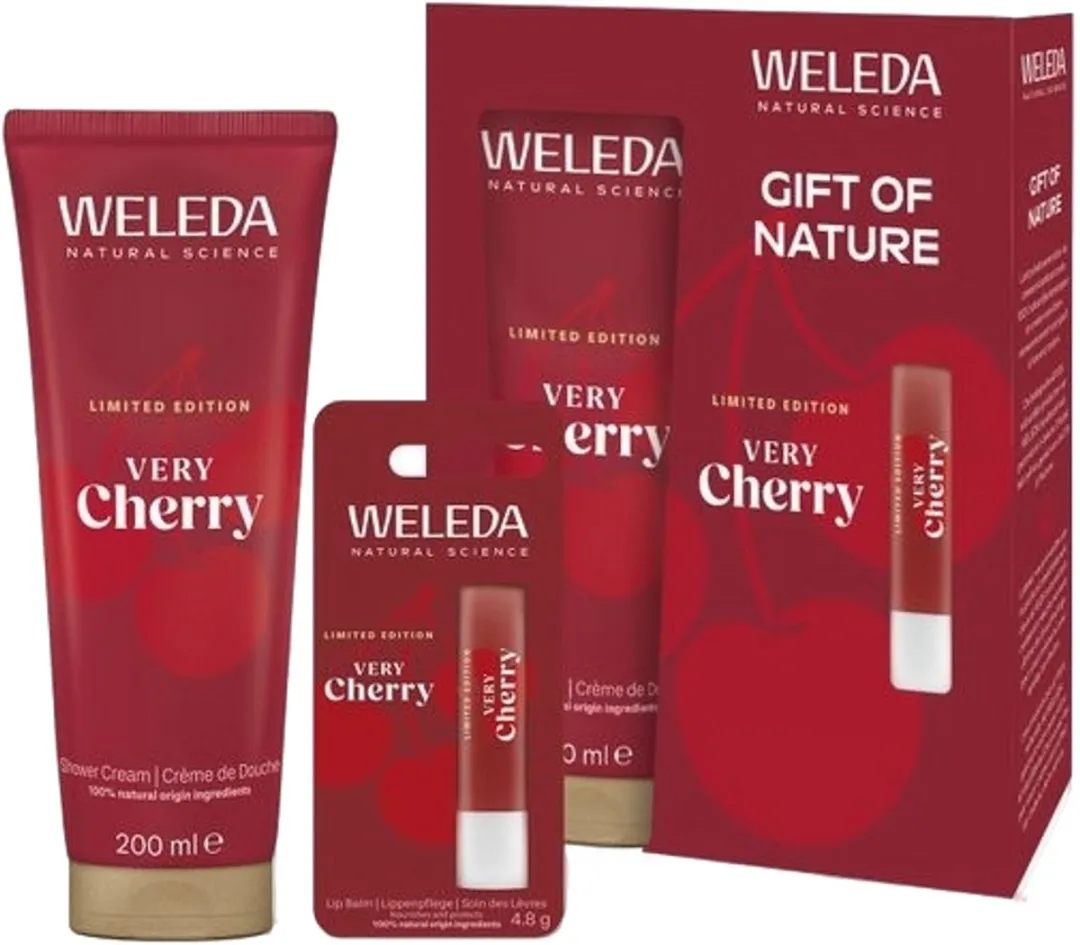 Weleda Very Cherry Cadeauset - Douchecrème & Lippenbalsem - 2x200ml