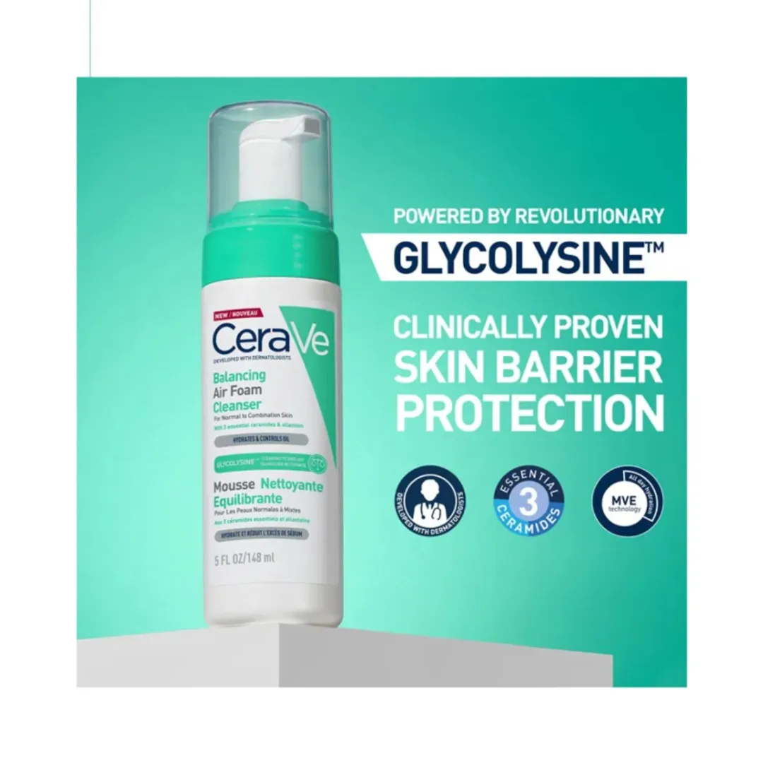 CeraVe Balancing Air Foam Cleanser 444ml - 3 Stuks
