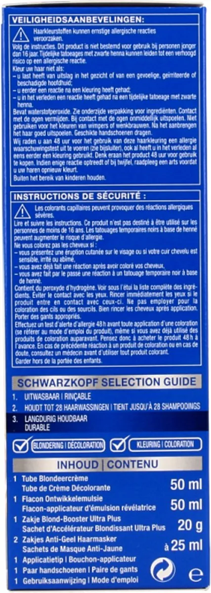 Schwarzkopf Blonde Platinum L101 Haarverf 165ml