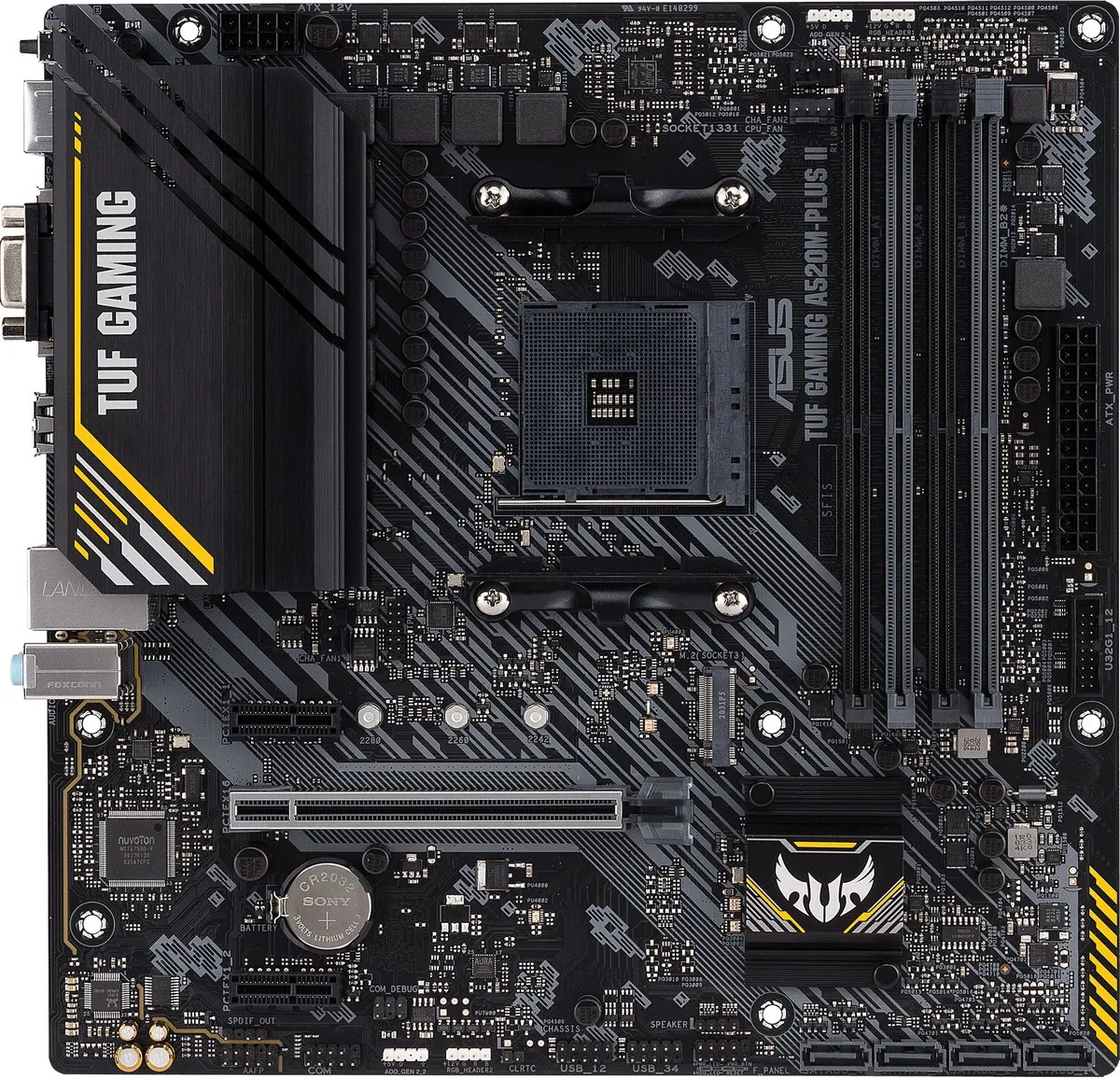 ASUS TUF Gaming A520M-PLUS II AM4 Micro-ATX Moederbord