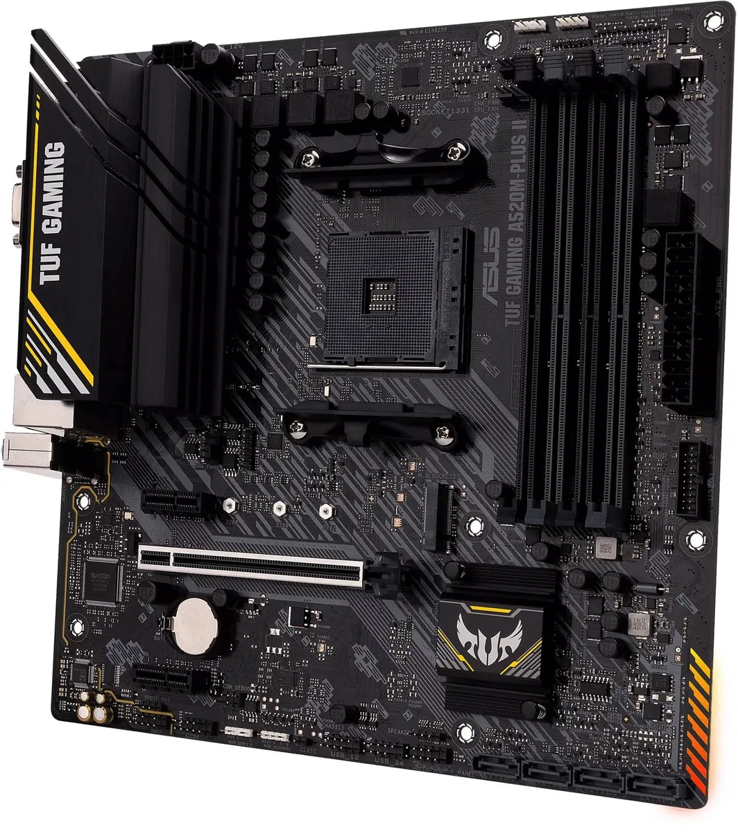 ASUS TUF Gaming A520M-PLUS II AM4 Micro-ATX Moederbord - afbeelding 6 van 6