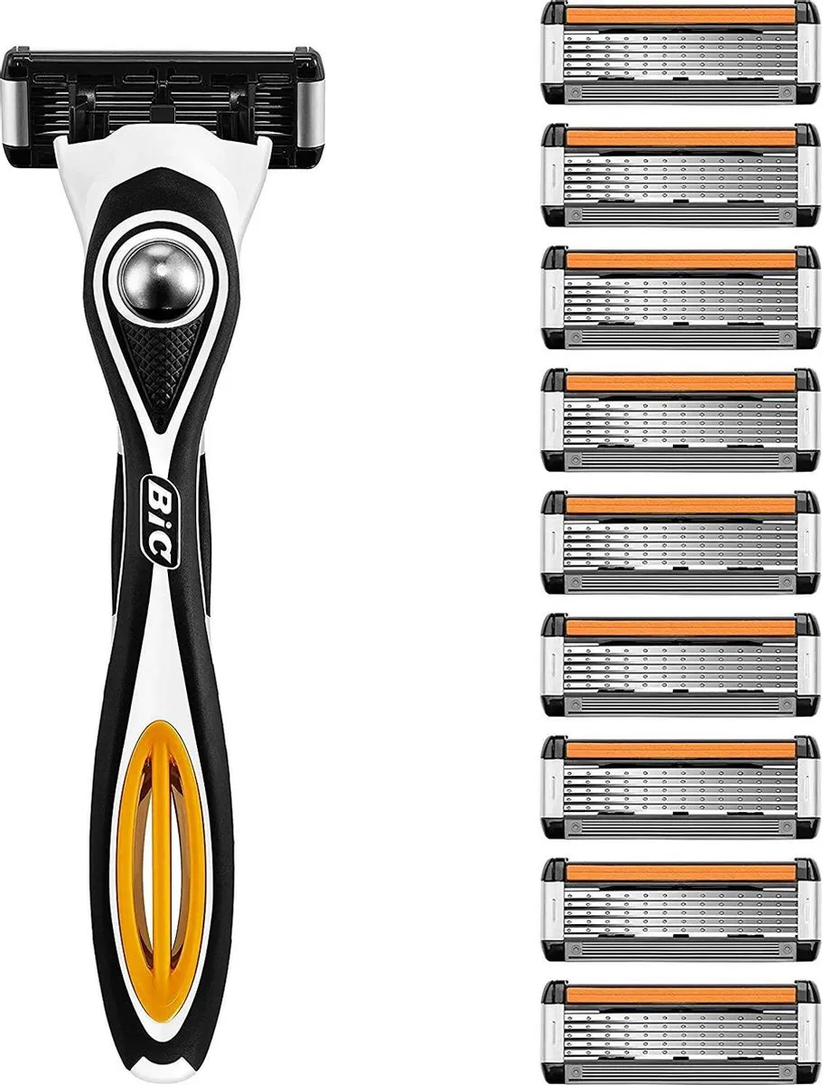 Bic Hybrid 5 Flex Heren Scheermes - 10 Stuks (5x2) - Zwart