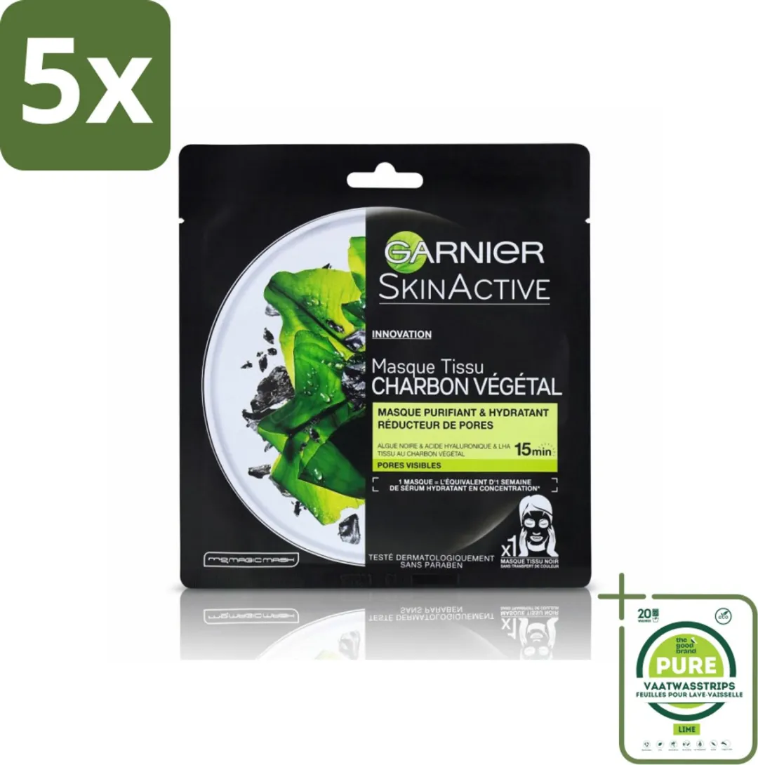 Garnier SkinActive Charcoal Gezichtsmaskers