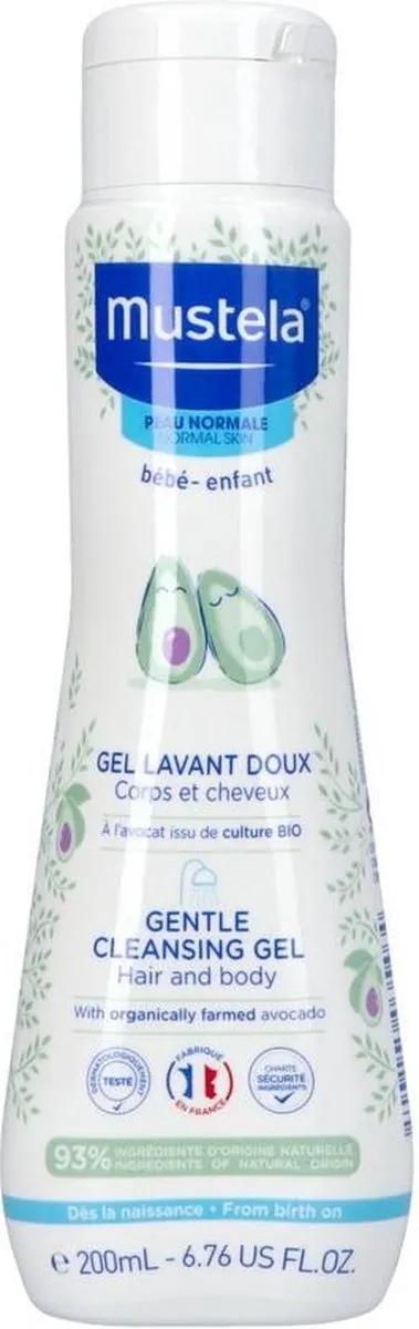 Mustela Douchegel Bébé 200ml - afbeelding 2 van 4