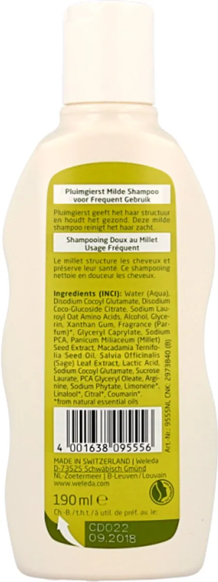 Weleda Pluimgierst Shampoo Grapefruit & Pepermunt 190ml - afbeelding 6 van 6
