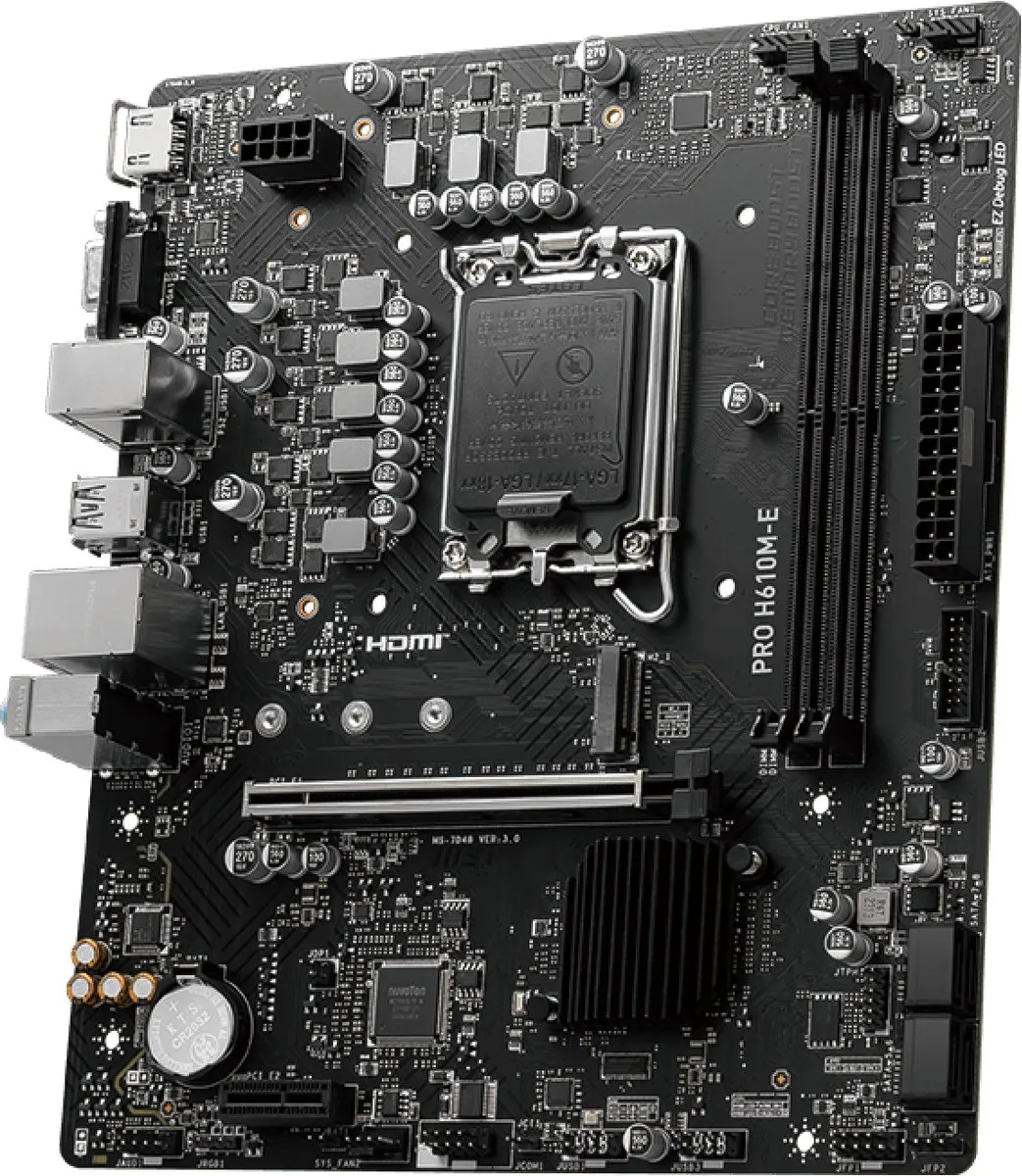 MSI PRO H610M-E Moederbord - LGA 1700 Intel H610