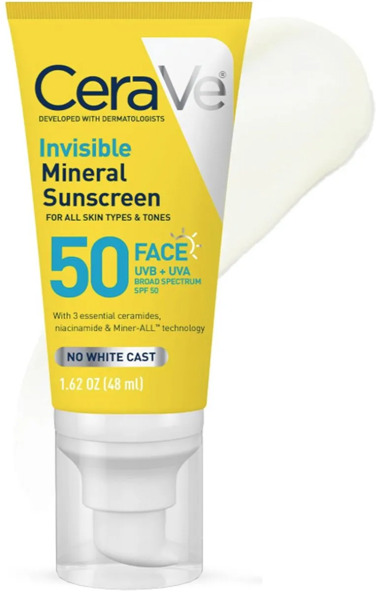 CeraVe Invisible Mineral Zonnecrème SPF50 48ml
