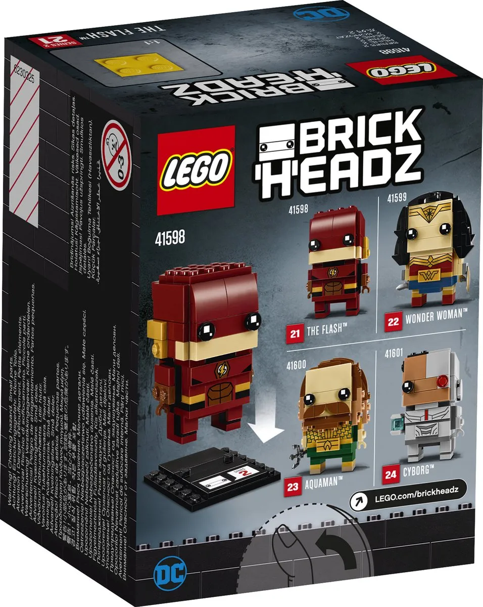 LEGO BrickHeadz The Flash 41598 - 122 Stukken - Zwart