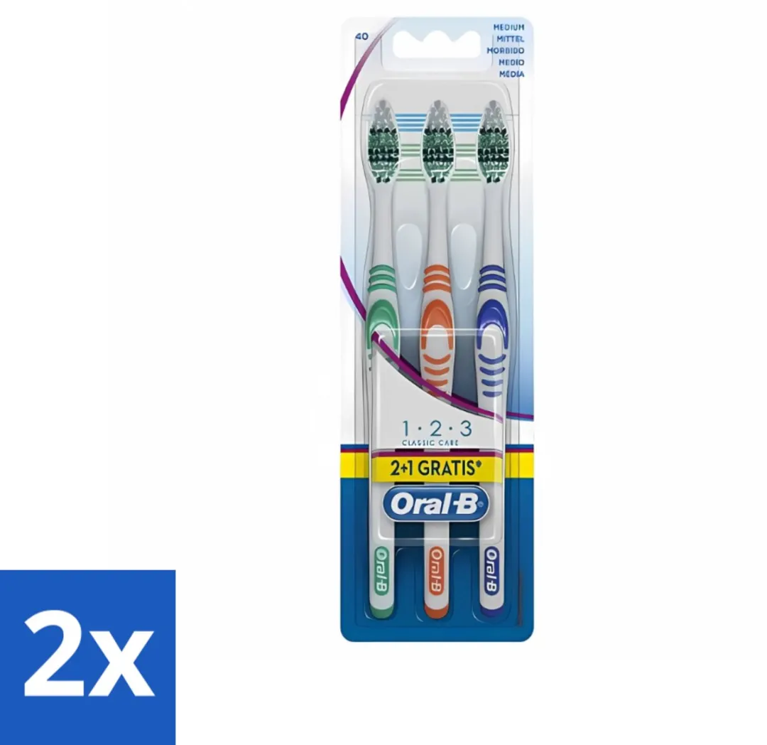 Oral-B Classic 123 Medium Tandenborstels