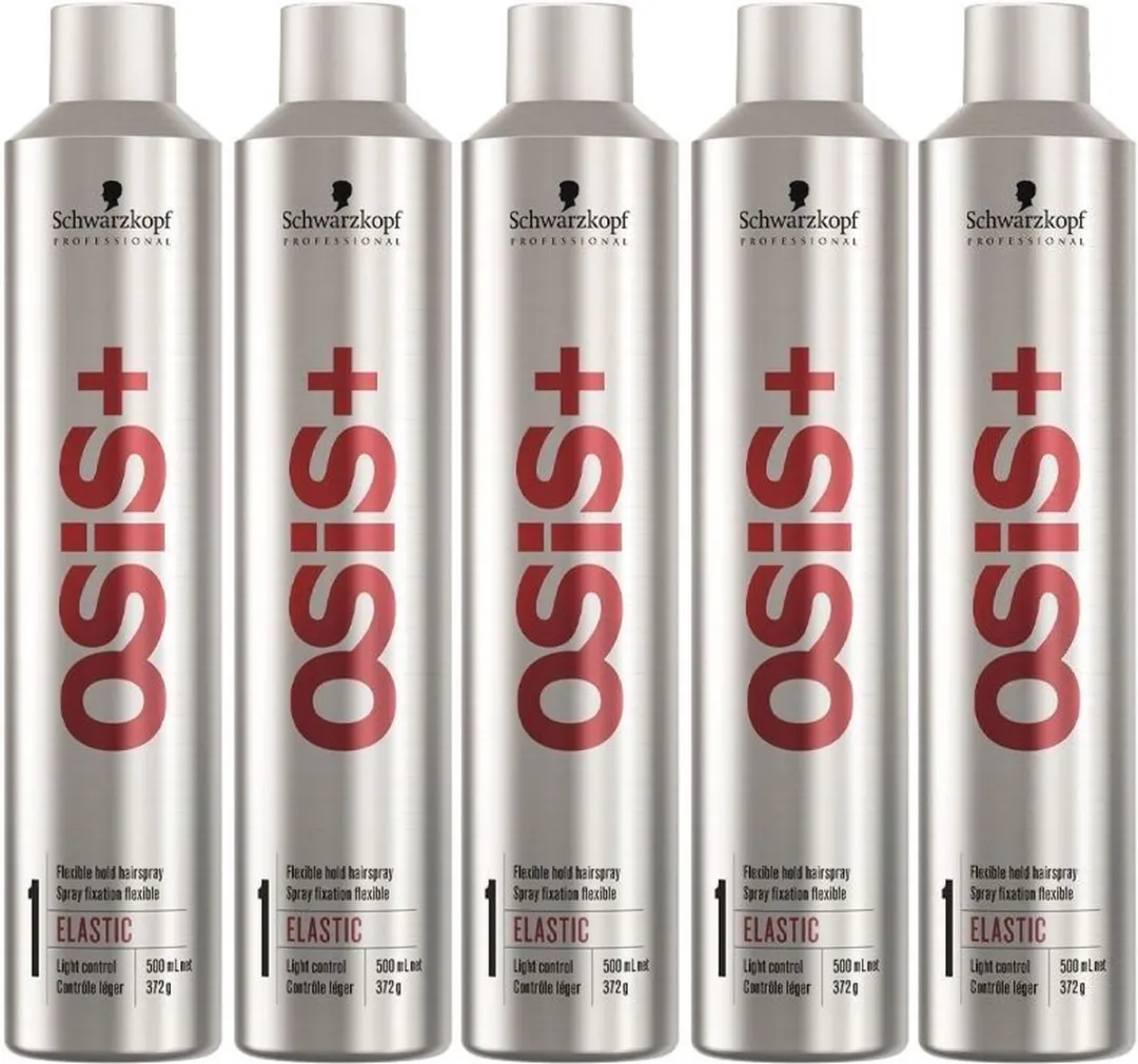 Schwarzkopf Osis Elastic Hairspray 500ml - 5 Stuks