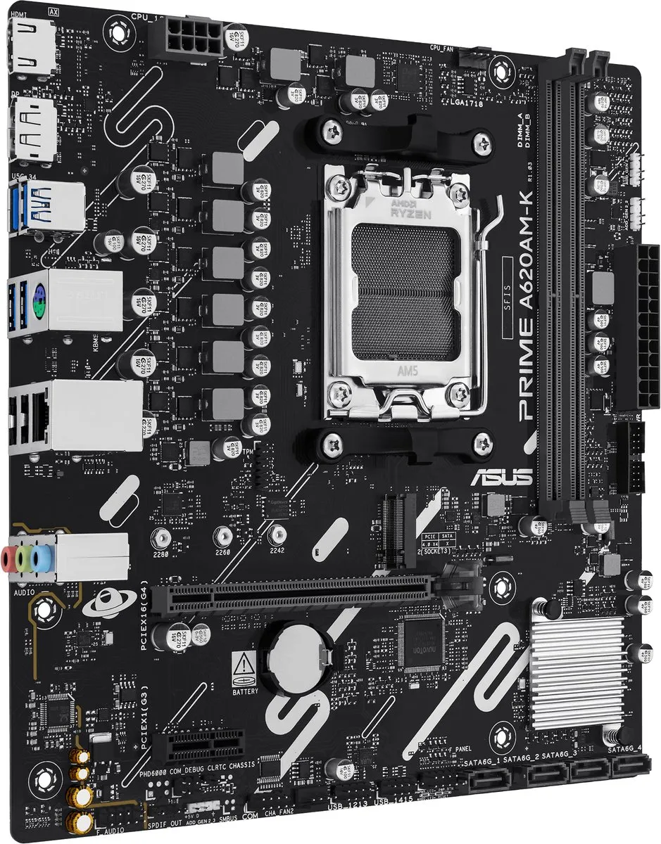 ASUS Prime A620AM-K AM5 Micro-ATX Moederbord