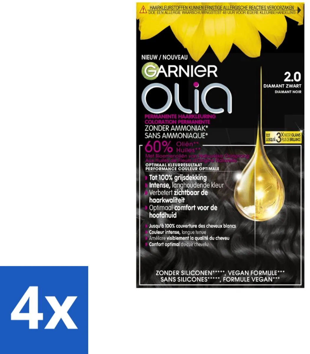 Garnier Olia 2 Diamant Zwart Haarkleuring