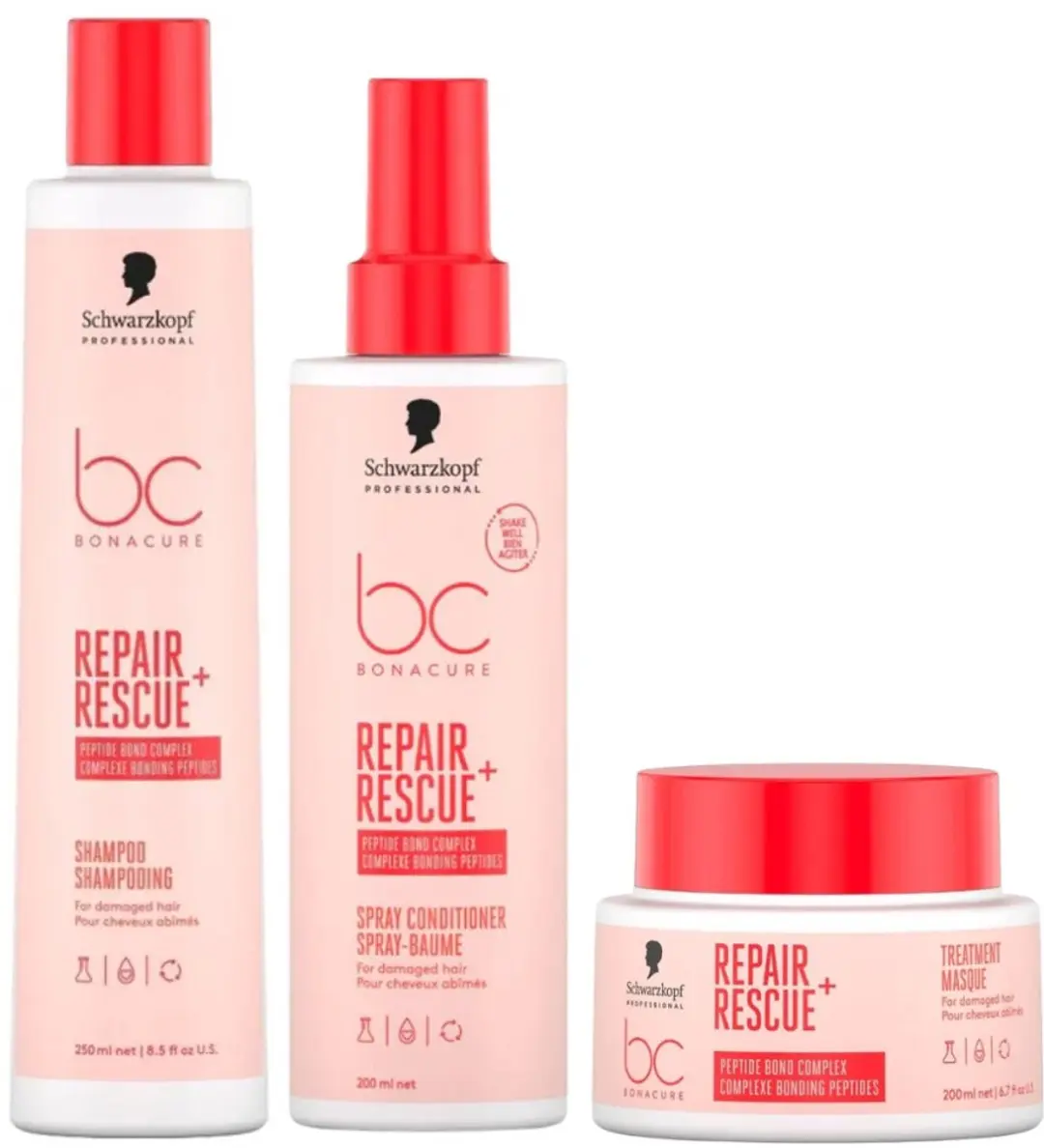 Schwarzkopf Bonacure Clean Performance Repair Rescue Care Set - 3 Stuks