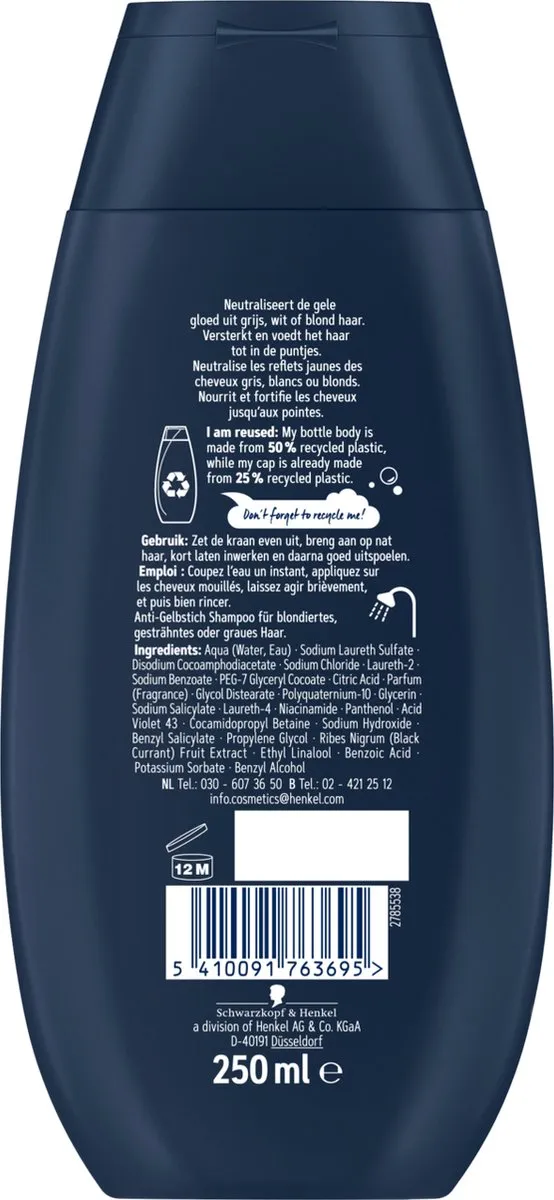 Schwarzkopf Reflex Zilver Shampoo 1250ml