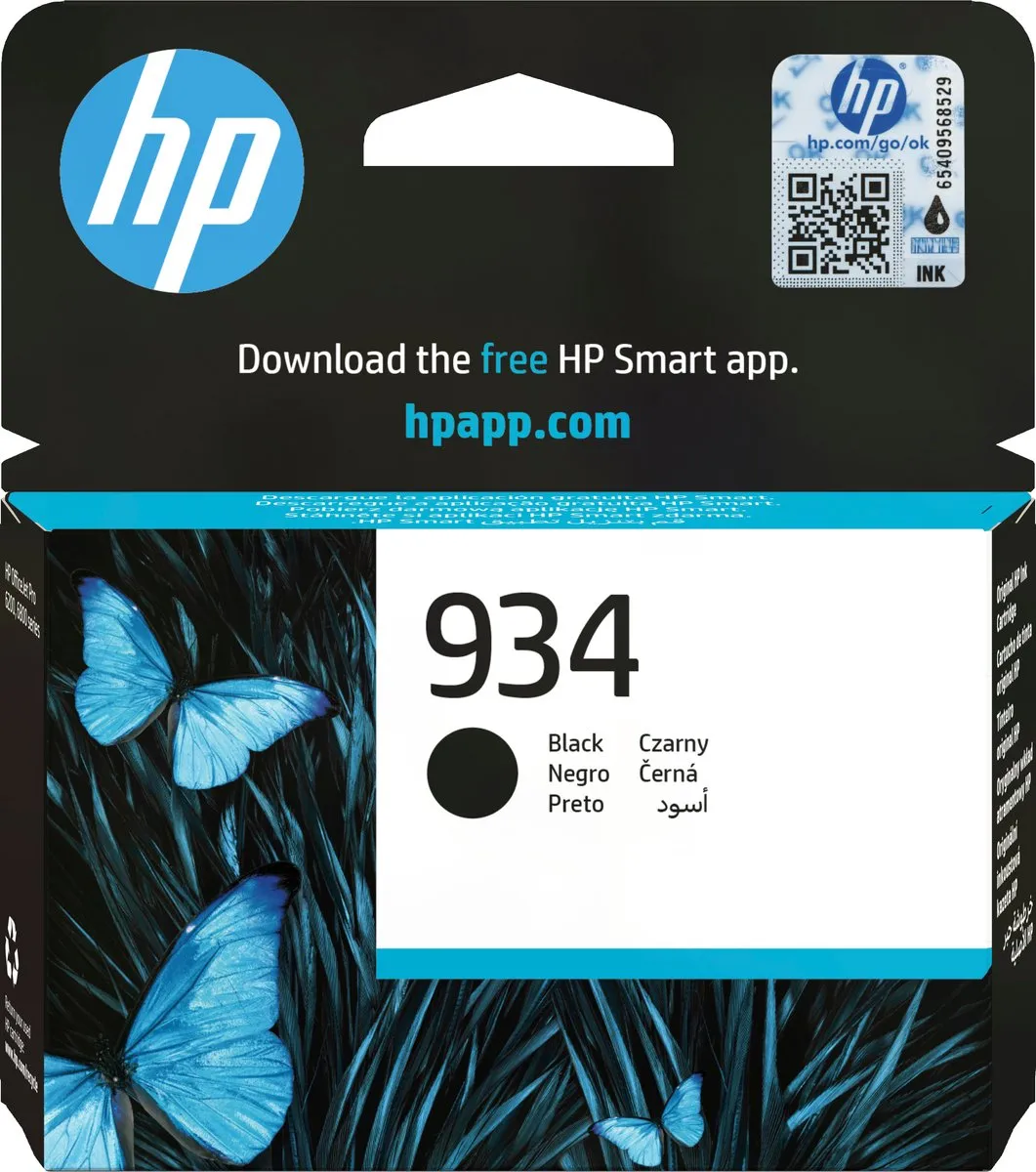 HP 934 C2P19AE Inktcartridge - Zwart