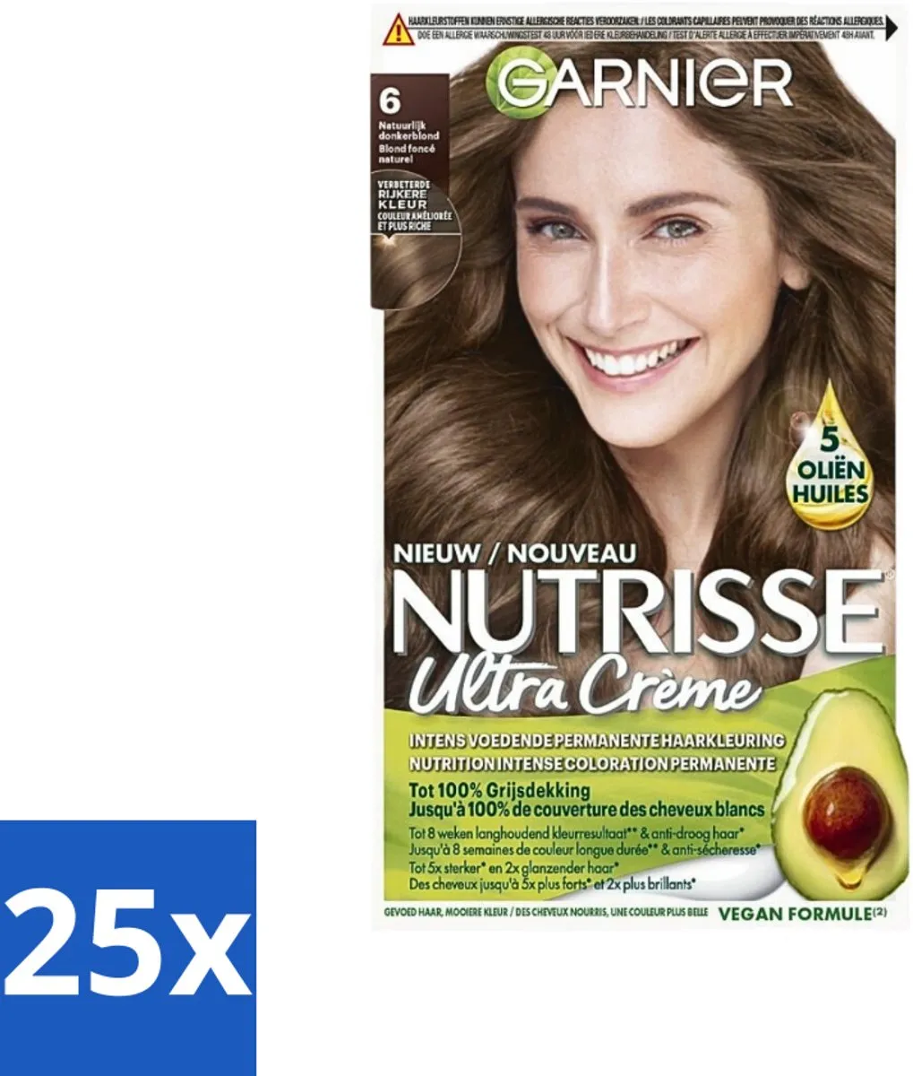 Garnier Nutrisse Ultra Crème 6 Natuurlijk Donkerblond