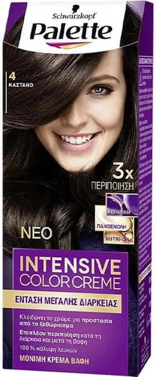 Schwarzkopf Palette Intensive Color Creme No 4 Bruin