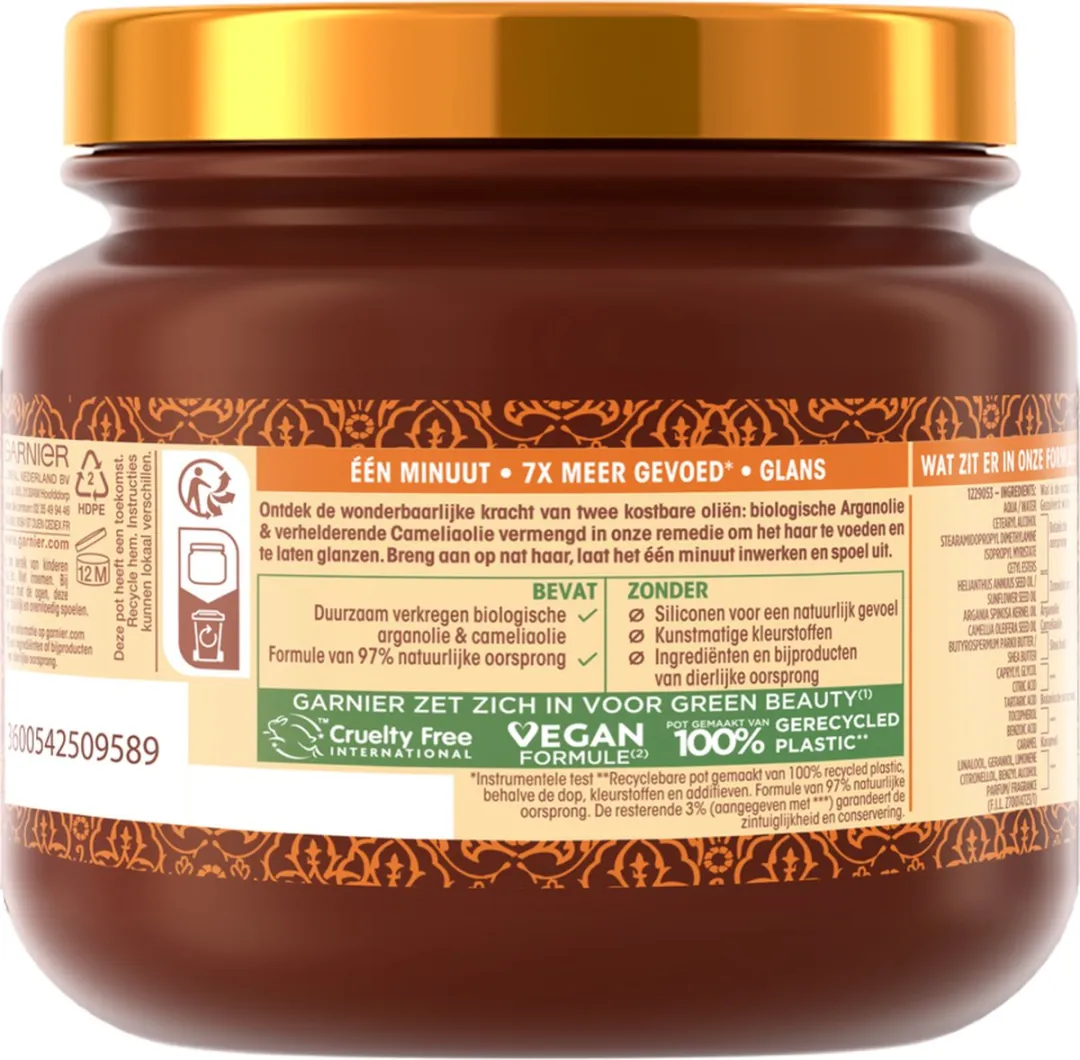 Garnier Loving Blends Haarmasker Argan & Cameliaolie 340ml