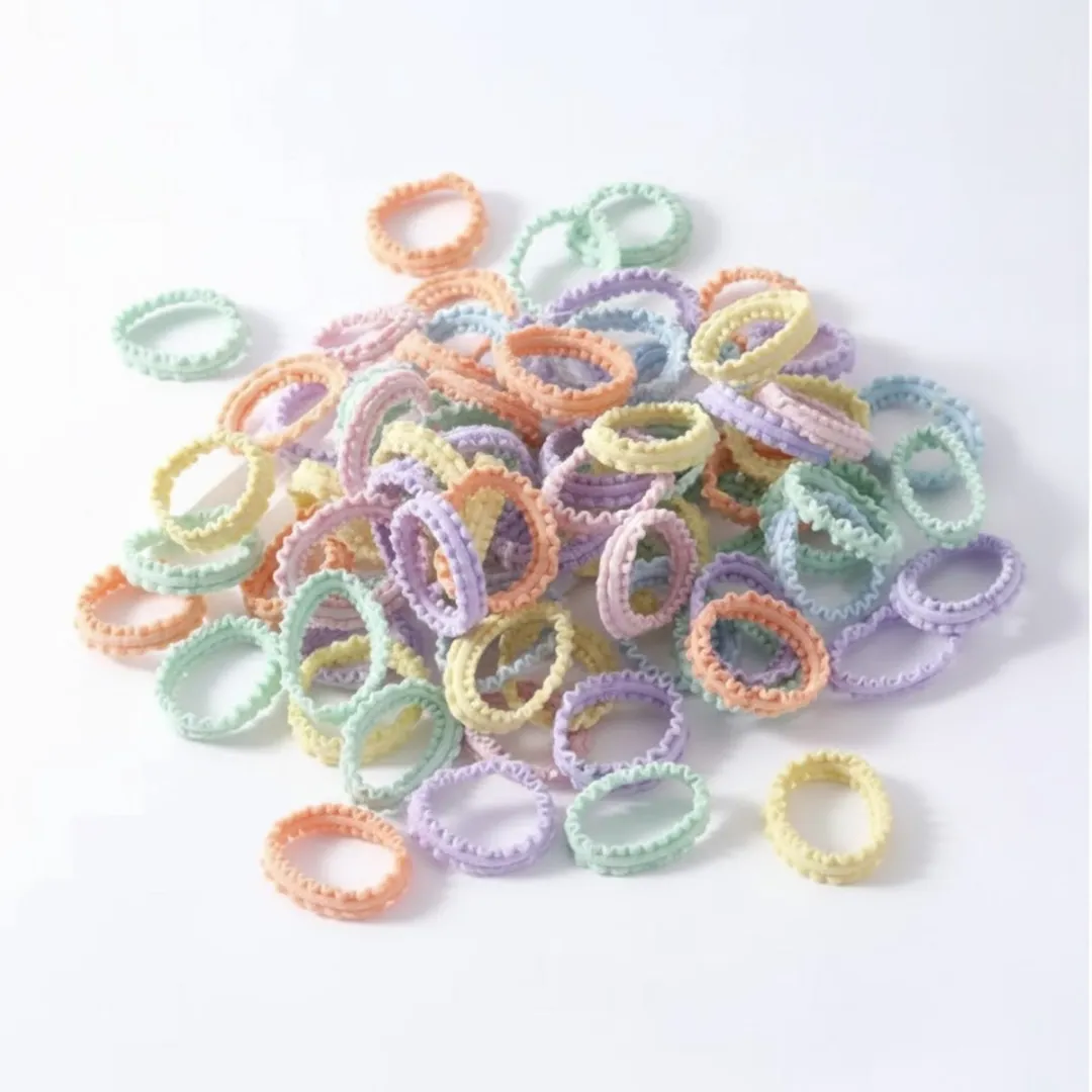 NUVEX Pastel Haar Elastiekjes 50 Stuks