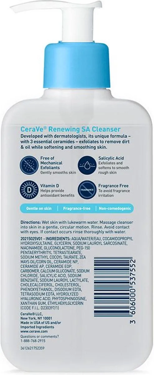 CeraVe Renewing SA Gezichtsreiniger 237ml