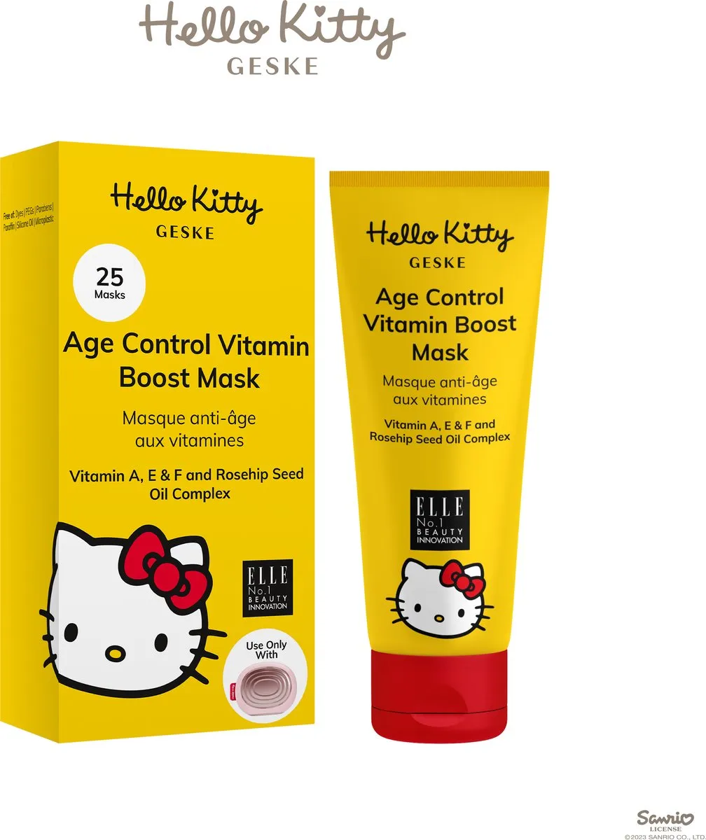 Hello Kitty Age Control Vitamin Boost Mask - 25 Stuks