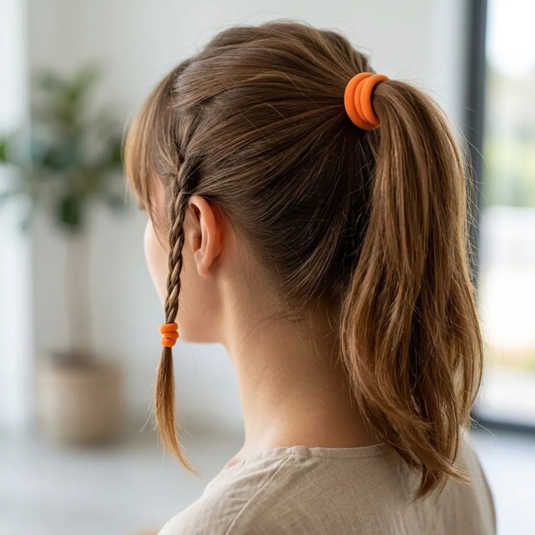 NuveX Haar Elastiekjes - 50 Stuks Oranje