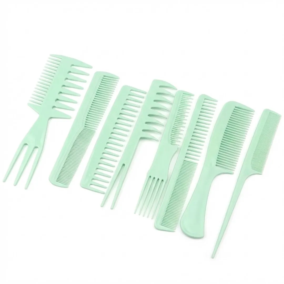NUVEX Mintgroen Haar Kammen Set