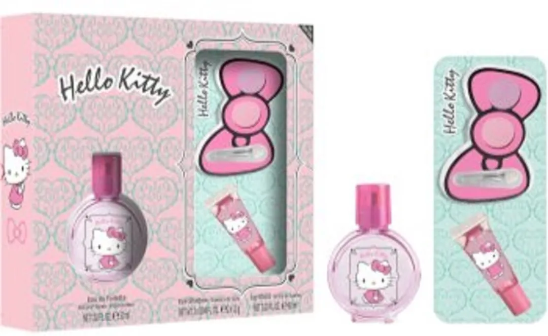 Hello Kitty Eau de Toilette 30ml + Oogschaduw Palette 2x1,2g + Lipgloss 6ml