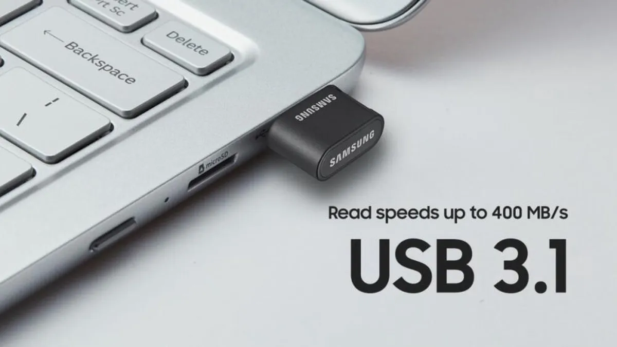 Samsung FIT Plus MUF-256AB/APC USB-stick 256GB - Zwart
