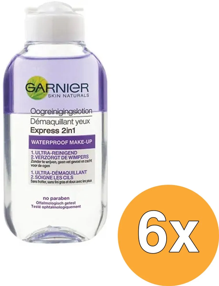 Garnier SkinActive 2in1 Oogmakeupreiniger 125ml - 6 Stuks